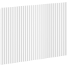 Mexen Rivel predný rebrovaný panel pre skrinku do kúpelne 40 x 43,5 cm, biely mat - 91A20-0400-470-1-01