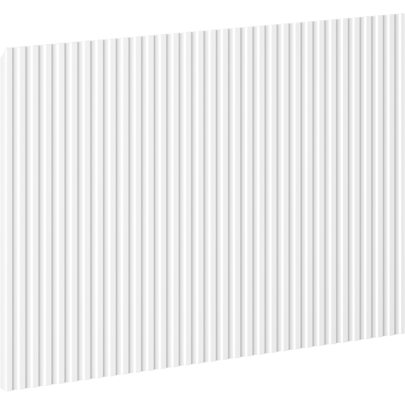 Mexen Rivel predný drážkovaný panel pre skrinku do kúpeľne 45 x 43,5 cm, biely mat - 91A20-0450-470-1-01