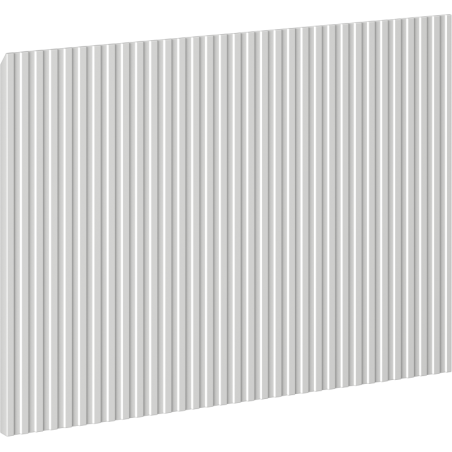 Mexen Rivel čelný ryhovaný panel pre skrinkový modul do kúpeľne 45 x 43,5 cm, sivý mat - 91A20-0450-470-1-62