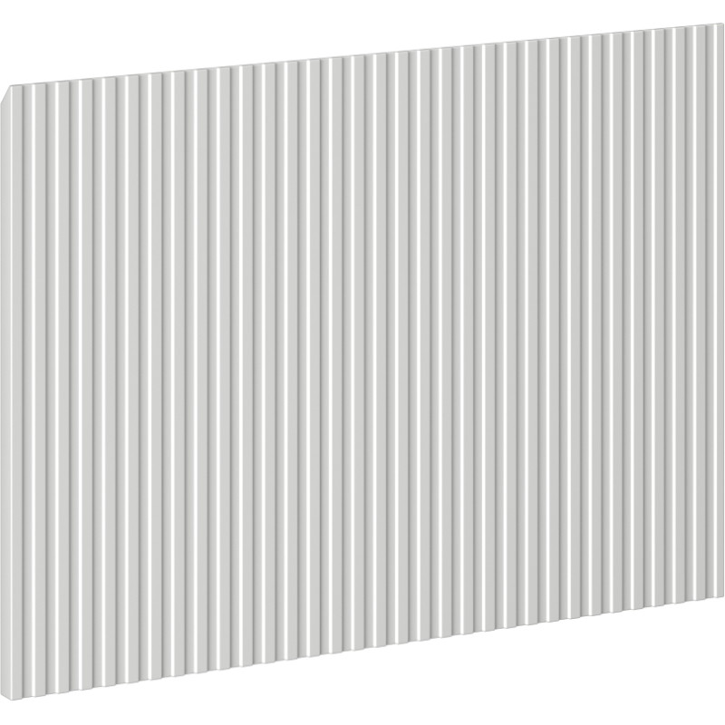 Mexen Rivel čelná ryhovaná pre telo skrinky do kúpeľne 60 x 43,5 cm, sivý mat - 91A20-0600-470-1-62
