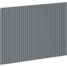Mexen Rivel čelný ryhovaný panel ku korpusu skrinky do kúpeľne 70 x 43,5 cm, grafit matný - 91A20-0700-470-1-66