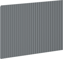 Mexen Rivel čelný ryhovaný panel ku korpusu skrinky do kúpeľne 70 x 43,5 cm, grafit matný - 91A20-0700-470-1-66