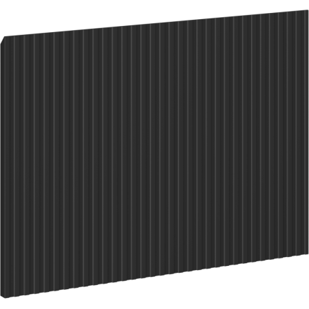 Mexen Rivel predné ryhované pre skrinku do kúpeľne 70 x 43,5 cm, čierny mat - 91A20-0700-470-1-71