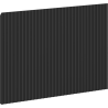 Mexen Rivel predné ryhované pre skrinku do kúpeľne 70 x 43,5 cm, čierny mat - 91A20-0700-470-1-71
