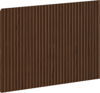 Mexen Rivel predná časť ryhovaná pre korpus kúpeľňovej skrinky 40 x 43,5 cm, orech - 91A20-0400-470-1-86