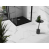 Mexen Stone+ kompozitová štvorcová sprchová vanička 80 x 80 cm, čierna - 44708080
