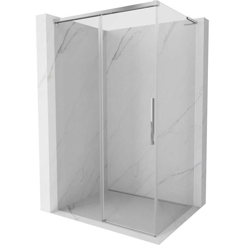Mexen Rox L sprchovací kút posuvný 90 x 70 cm, transparentný, chróm - 8C2L-090-070-01-00