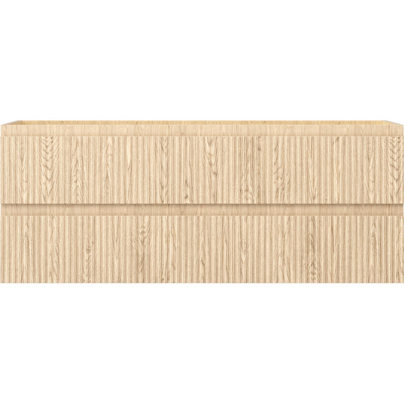 Mexen Rivel kúpeľňová skrinka pod umývadlo 120 cm, 2 zásuvky, ryhovaná, dub - 91A20-12047-2-BFF81