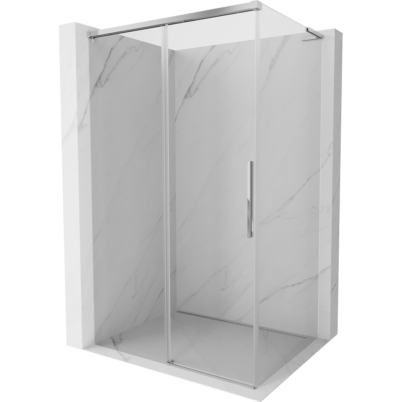 Mexen Rox L sprchovací kút posuvný 120 x 90 cm, transparentný, chróm - 8C2L-120-090-01-00