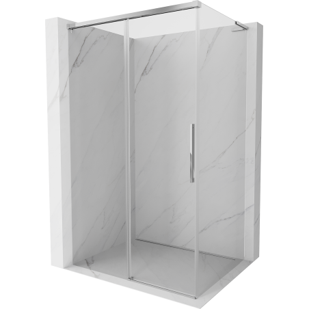 Mexen Rox L sprchovací kút posuvný 120 x 90 cm, transparentný, chróm - 8C2L-120-090-01-00