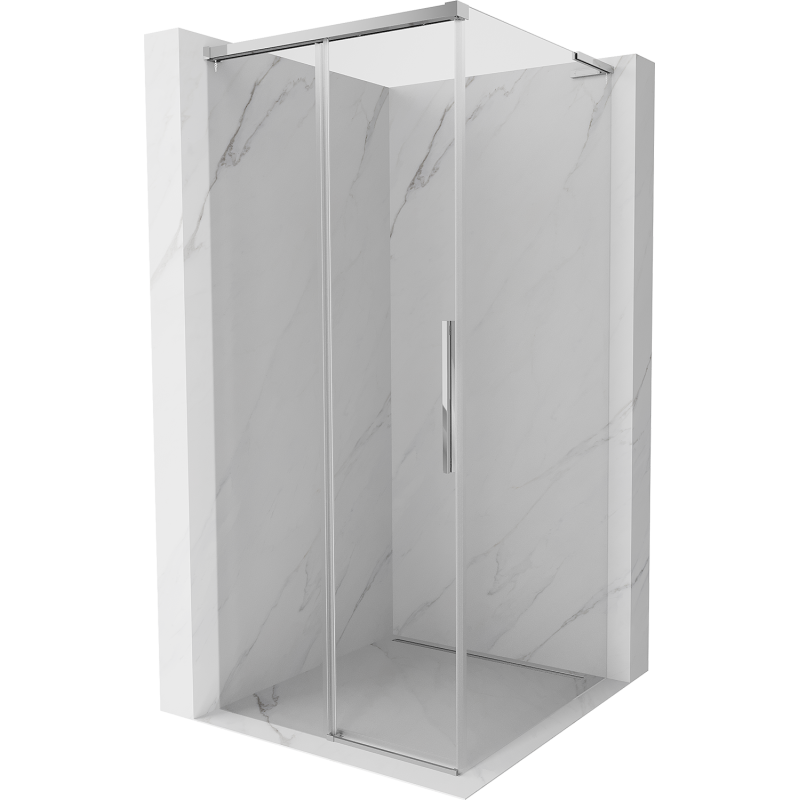 Mexen Rox L sprchový kút posuvný 120 x 120 cm, transparentný, chróm - 8C2L-120-120-01-00