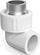 Mexen PPR koleno 90° zvárané pre potrubia PPR 32 x 1/2 GZ - W97327-3212M-00