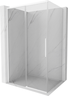 Mexen Rox sprchovací kút zasúvací 130 x 90 cm, transparentný, biely - 8C2-130-090-20-00