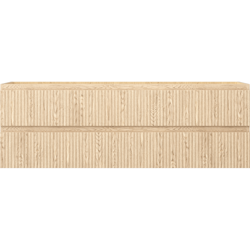 Mexen Rivel kúpeľňová skrinka pod umývadlo 140 cm, 2 zásuvky, ryhovaná, dub - 91A20-14047-2-BFF81