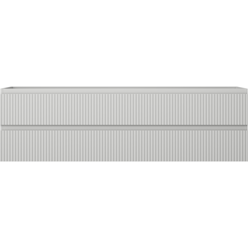 Mexen Rivel kúpeľňová skrinka pod umývadlo 160 cm, 2 zásuvky, ryhovaná, sivá matná - 91A20-16047-2-BFF62