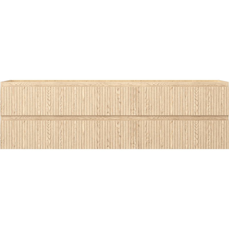 Mexen Rivel kúpeľňová skrinka pod umývadlo 160 cm, 2 zásuvky, ryhované, dub - 91A20-16047-2-BFF81