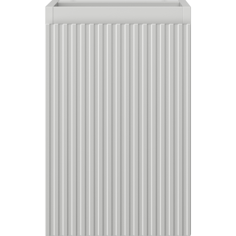 Mexen Rivel kúpeľňová skrinka pod umývadlo 30 cm, 1 dvere, ryhovaná, sivá matná - 91A21-03047-1-BF62