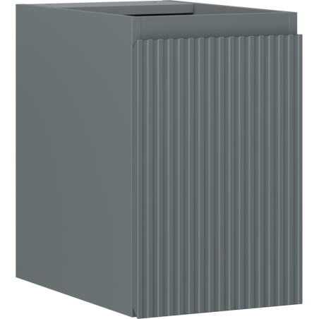 Mexen Rivel kúpeľňová skrinka pod umývadlo 30 cm, 1 dvere, ryhovaná, grafit mat - 91A21-03047-1-BF66