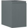 Mexen Rivel skrinka do kúpeľne pod umývadlo 30 cm, 1 dvere, ryhovaná, grafit mat - 91A21-03047-1-BF66