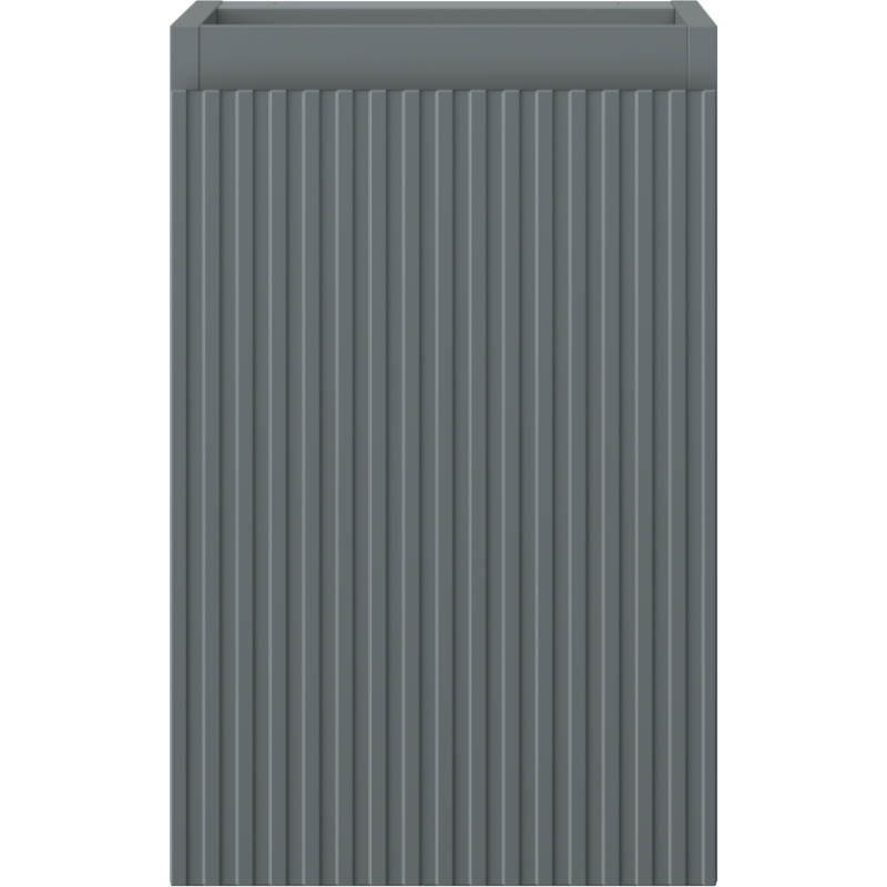 Mexen Rivel skrinka do kúpeľne pod umývadlo 30 cm, 1 dvere, ryhovaná, grafit mat - 91A21-03047-1-BF66