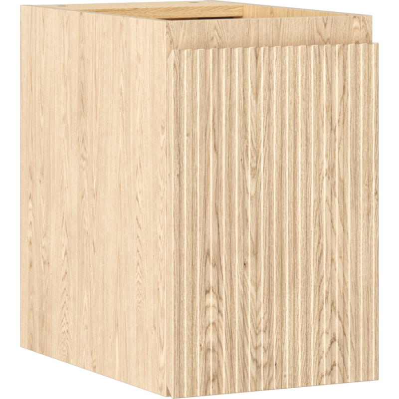 Mexen Rivel kúpeľňová skrinka pod umývadlo 30 cm, 1 dvere, ryhovaná, dub - 91A21-03047-1-BF81