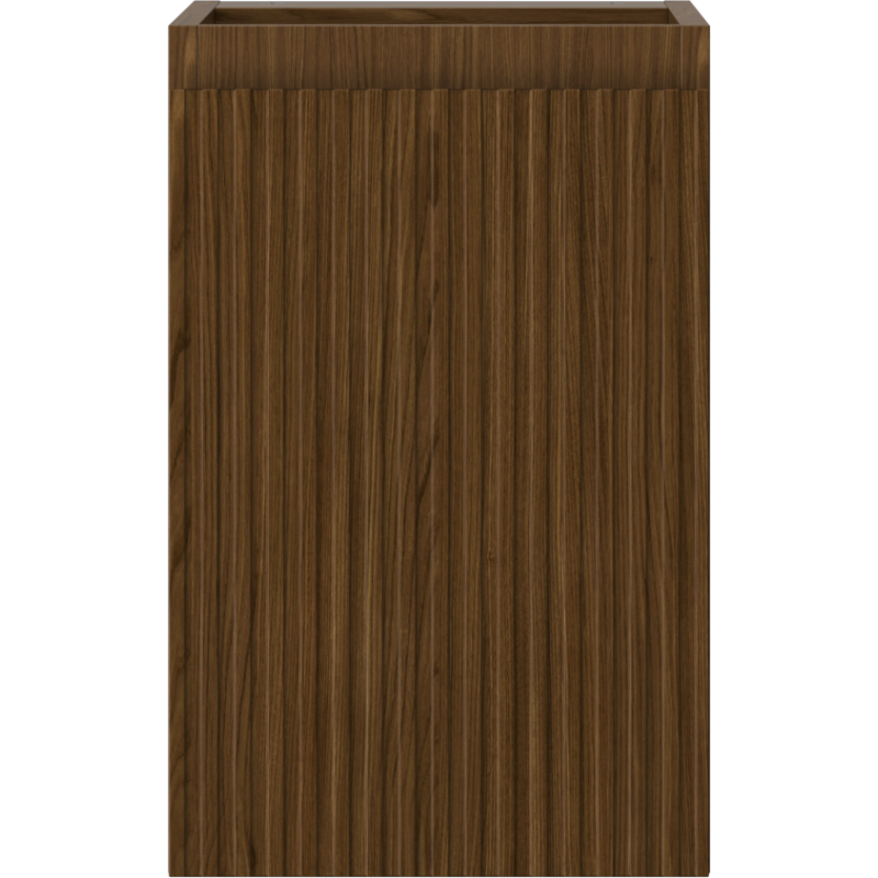 Mexen Rivel kúpeľňová skrinka pod umývadlo 30 cm, 1 dvere, ryhovaná, orech - 91A21-03047-1-BF86