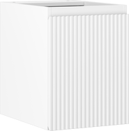 Mexen Rivel kúpeľňová skrinka pod umývadlo 35 cm, 1 dvere, ryhovaná, biela matná - 91A21-03547-1-BF01