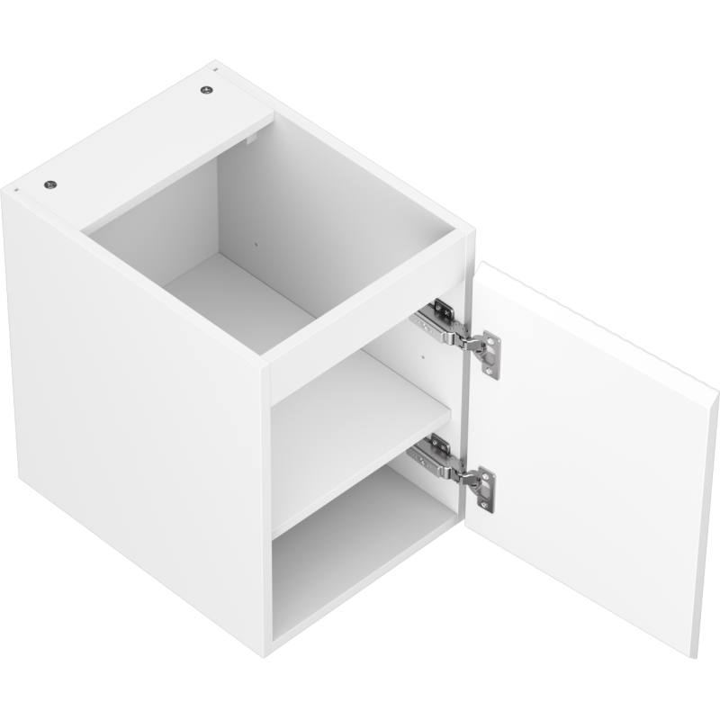 Mexen Rivel kúpeľňová skrinka pod umývadlo 35 cm, 1 dvere, ryhovaná, biela matná - 91A21-03547-1-BF01