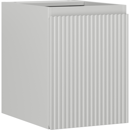 Mexen Rivel kúpeľňová skrinka pod umývadlo 35 cm, 1 dvere, ryhovaná, sivá mat - 91A21-03547-1-BF62