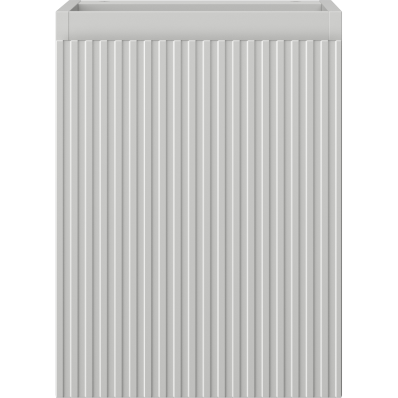 Mexen Rivel kúpeľňová skrinka pod umývadlo 35 cm, 1 dvere, ryhovaná, sivá matná - 91A21-03547-1-BF62