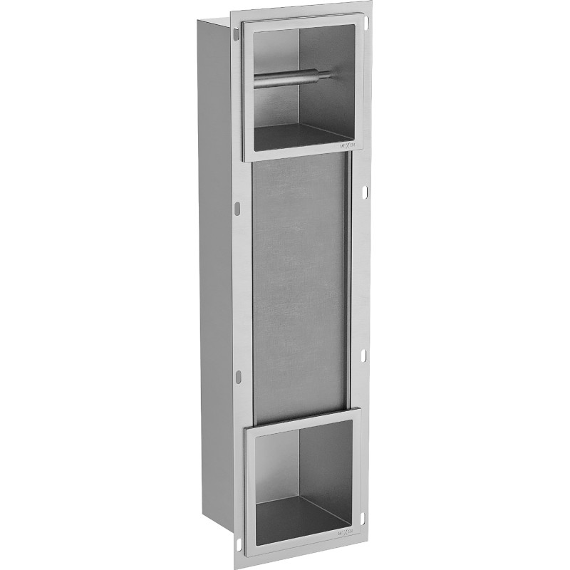 Mexen X-Wall-BP držiteľ toaletného papiera s magazínom, inox - 1914
