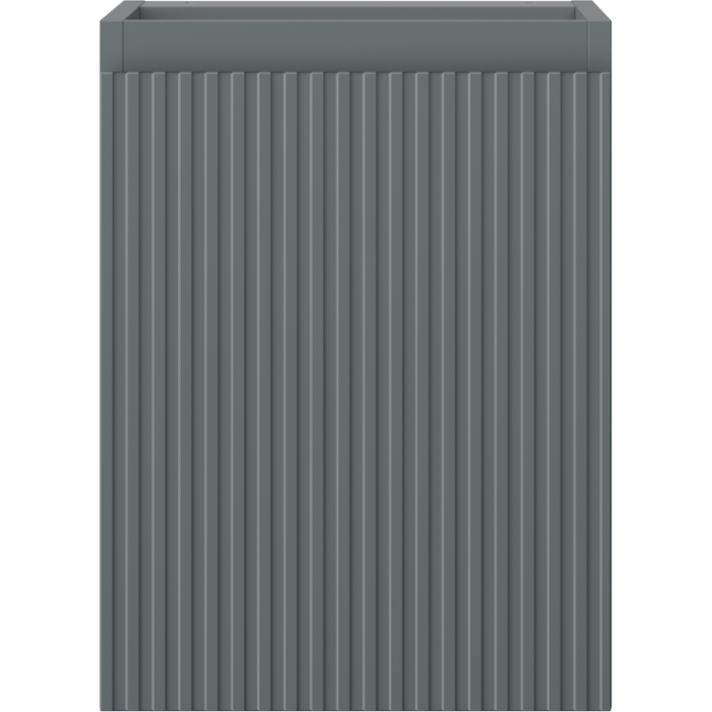 Mexen Rivel kúpeľňová skrinka pod umývadlo 35 cm, 1 dvere, ryhovaná, grafitová matná - 91A21-03547-1-BF66