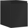 Mexen Rivel kúpeľňová skrinka pod umývadlo 35 cm, 1 dvere, ryhovaná, čierna matná - 91A21-03547-1-BF71