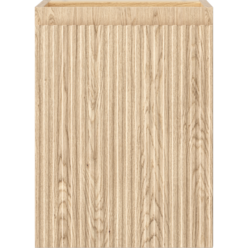 Mexen Rivel kúpeľňová skrinka pod umývadlo 35 cm, 1 dvere, ryhovaná, dub - 91A21-03547-1-BF81