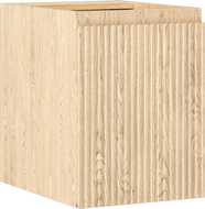 Mexen Rivel kúpeľňová skrinka pod umývadlo 35 cm, 1 dvere, ryhovaná, dub - 91A21-03547-1-BF81