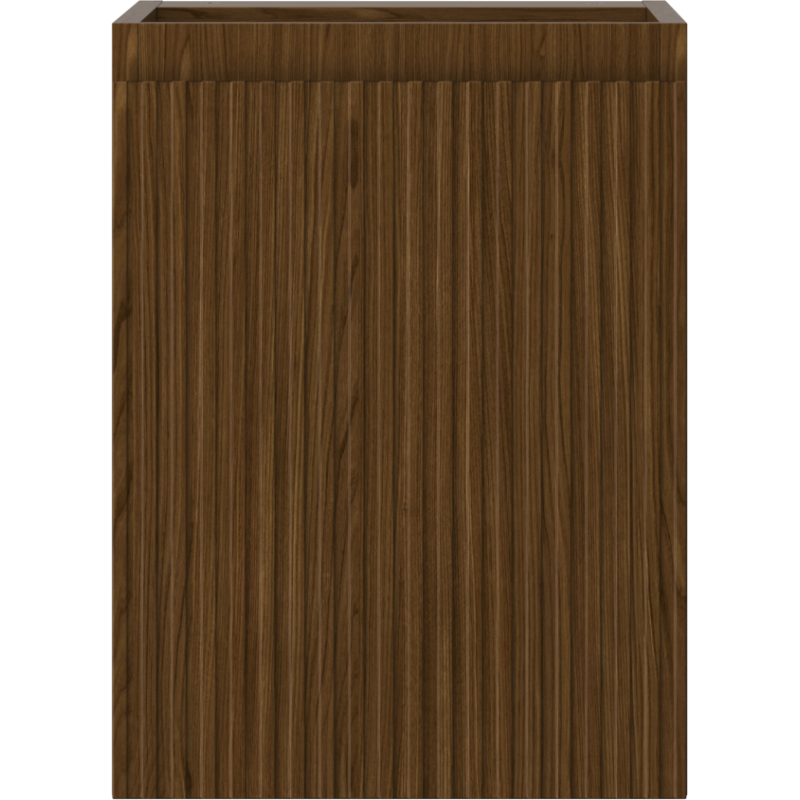 Mexen Rivel kúpeľňová skrinka pod umývadlo 35 cm, 1 dvere, ryhovaná, orech - 91A21-03547-1-BF86