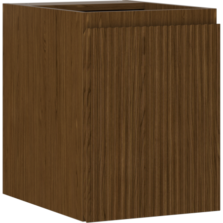 Mexen Rivel kúpeľňová skrinka pod umývadlo 35 cm, 1 dvere, ryhovaná, orech - 91A21-03547-1-BF86