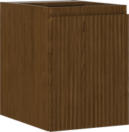Mexen Rivel kúpeľňová skrinka pod umývadlo 35 cm, 1 dvere, ryhovaná, orech - 91A21-03547-1-BF86