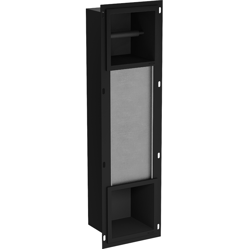 Mexen X-Wall-BP držiak na toaletný papier s magazínom, čierny - 1974