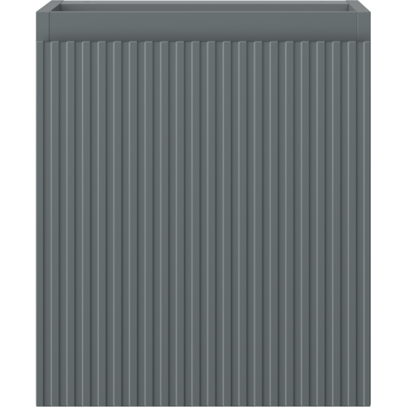 Mexen Rivel kúpeľňová skrinka pod umývadlo 40 cm, 1 dvere, drážkovaná, grafit mat - 91A21-04047-1-BF66