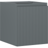 Mexen Rivel kúpeľňová skrinka pod umývadlo 40 cm, 1 dvere, drážkovaná, grafit mat - 91A21-04047-1-BF66