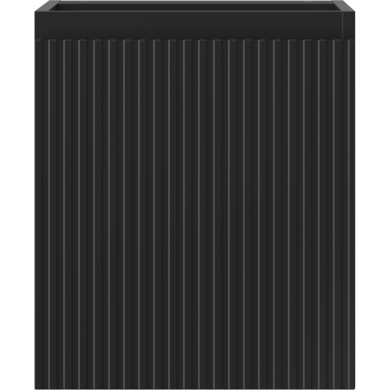 Mexen Rivel kúpeľňová skrinka pod umývadlo 40 cm, 1 dvere, ryhovaná, čierna matná - 91A21-04047-1-BF71