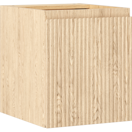 Mexen Rivel kúpeľňová skrinka pod umývadlo 40 cm, 1 dvere, ryhovaná, dub - 91A21-04047-1-BF81