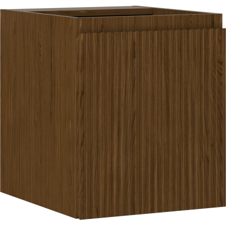 Mexen Rivel kúpeľňová skrinka pod umývadlo 40 cm, 1 dvere, ryhovaná, orech - 91A21-04047-1-BF86