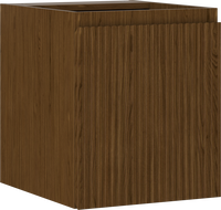 Mexen Rivel kúpeľňová skrinka pod umývadlo 40 cm, 1 dvere, ryhovaná, orech - 91A21-04047-1-BF86