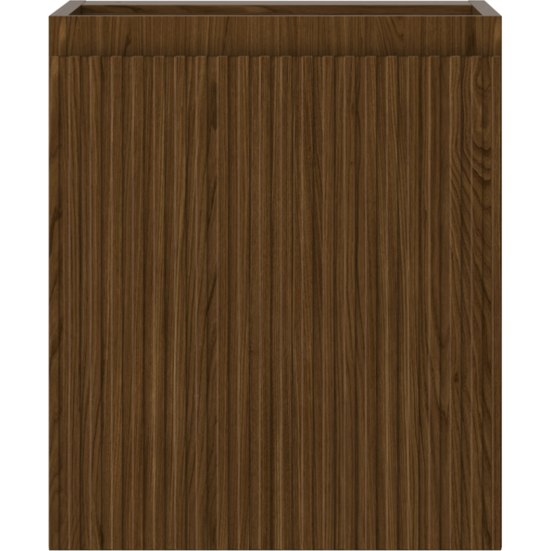 Mexen Rivel kúpeľňová skrinka pod umývadlo 40 cm, 1 dvere, ryhovaná, orech - 91A21-04047-1-BF86