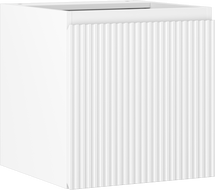 Mexen Rivel kúpeľňová skrinka pod umývadlo 45 cm, 1 dvere, ryhovaná, biela mat - 91A21-04547-1-BF01