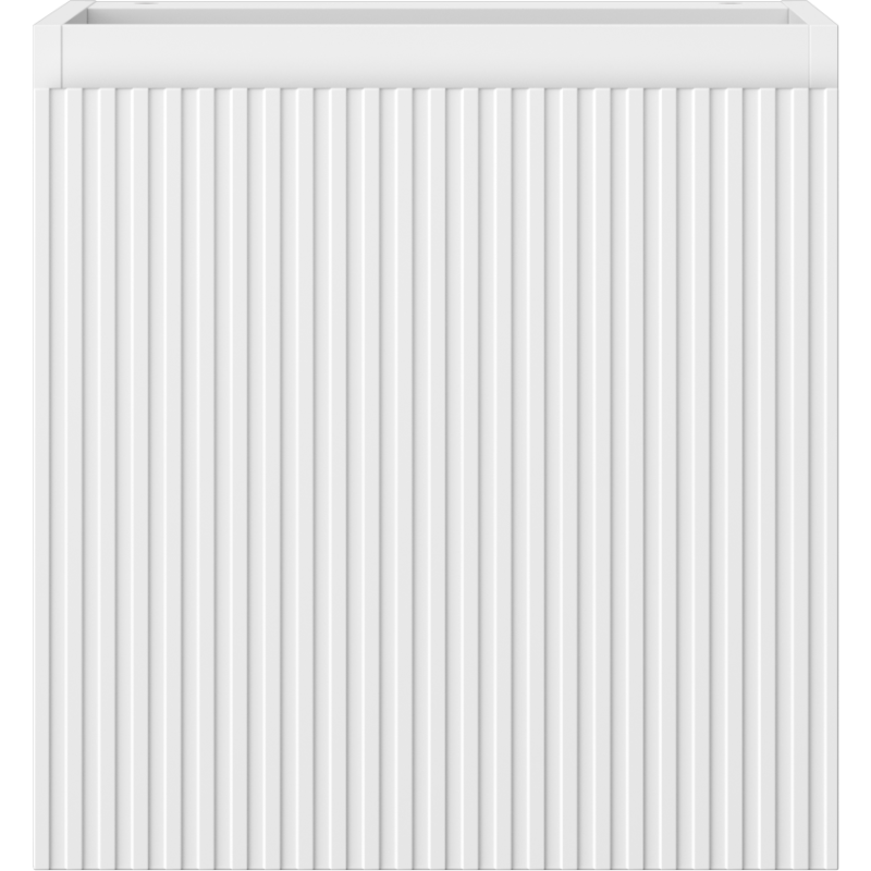 Mexen Rivel kúpeľňová skrinka pod umývadlo 45 cm, 1 dvere, ryhovaná, biela mat - 91A21-04547-1-BF01