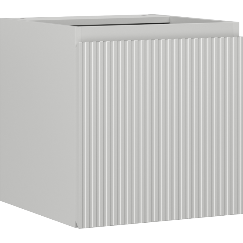 Mexen Rivel kúpeľňová skrinka pod umývadlo 45 cm, 1 dvere, ryhovaná, sivá mat - 91A21-04547-1-BF62