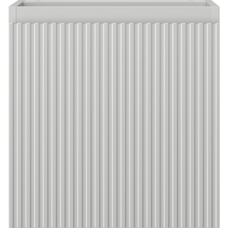 Mexen Rivel kúpeľňová skrinka pod umývadlo 45 cm, 1 dvere, ryhovaná, sivá mat - 91A21-04547-1-BF62